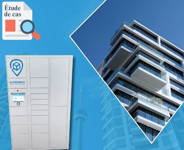 Étude de cas : Un immeuble résidentiel de taille moyenne à Toronto résout le vol de colis avec les casiers à colis intelligents Expedibox